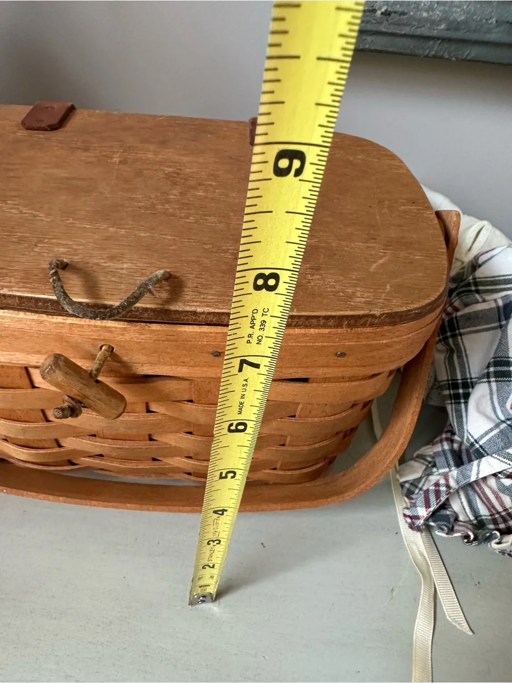 Vintage longaberger purse basket with extra liners protector